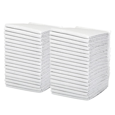 40pcs dog pee training pads super absorbent leak-proof quick dry pet pee wee poo toilet mats disposable potty train l-white