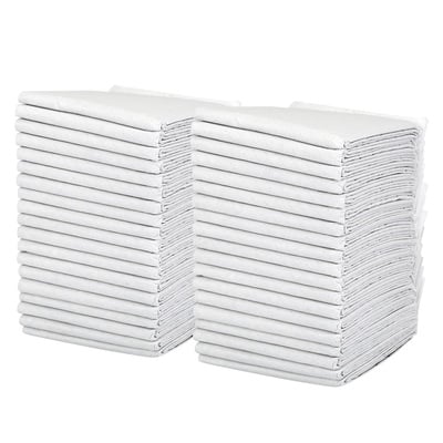 40Pcs Dog Pee Training Pads Super Absorbent Leak-proof Quick Dry Pet Pee Wee Poo Toilet Mats Disposable Potty Train L-White