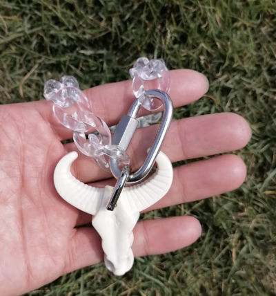 Skull Acrylic Costume Necklace