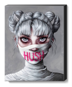 11x14 Canvas print 'Hush'