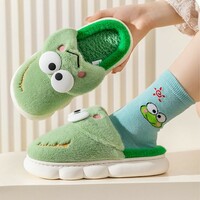 Kawaii Cartoon Kuromi Sanrio Plush Slippers - Thumbnail 5