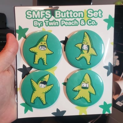Smfs star men button set