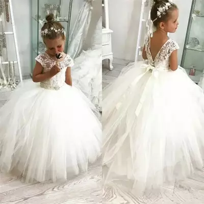 Flower girl dresses bridesmaid party pageant dresses lace flower girls gowns first communion dress