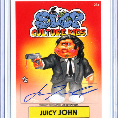 Slop culture kids - john travolta - celebrity auto card