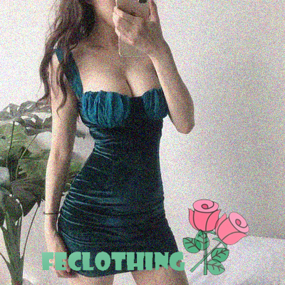 (no refund and exchange)green one shoulder dress - Thumbnail 5