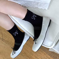 *Free Shipping*AESTHETIC RIBBON PRINT SOCKS  - Thumbnail 3