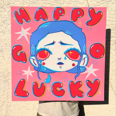 Happy go lucky original painting