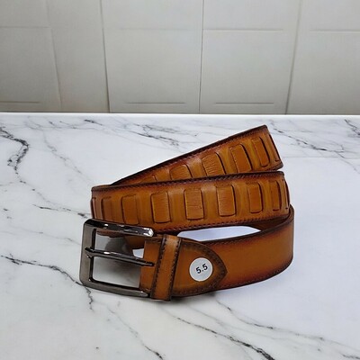 Handmade men's leather belt