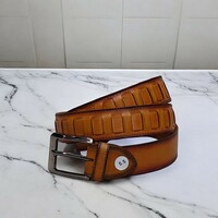 Handmade men's leather Belt - Thumbnail 3