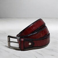 Handmade Men's leather belt - Thumbnail 3