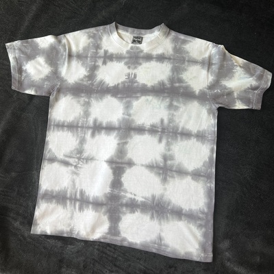 Box pattern tee shirt- tiedye 