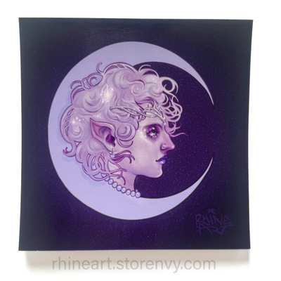 Moon child postcard (4.25"x4.25") - Thumbnail 1