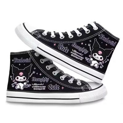 Kawaii Kuromi Print High Top Sneakers