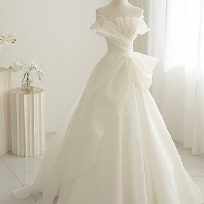 Elegant off shoulder princess mermaid wedding dresses