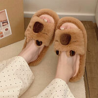 Soft Cute Capybara Slippers - Thumbnail 1