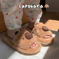 Soft Cute Capybara Slippers - Thumbnail 2