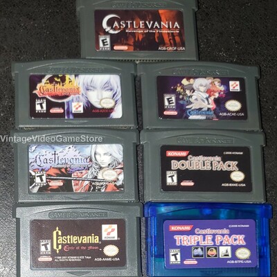 Castlevania gba video game cartridge nintendo game boy advance