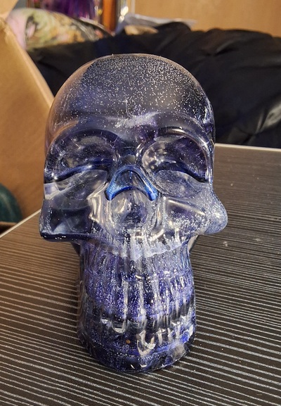 Purple Resin skull