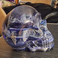 Purple Resin skull - Thumbnail 2