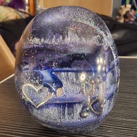 Purple Resin skull - Thumbnail 3