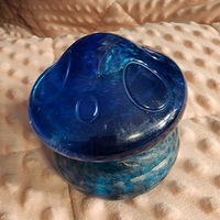 Resin Mushroom trinket holder blue - Thumbnail 4