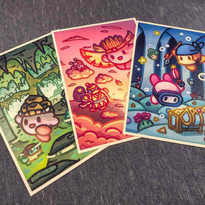 Kirby mini prints - Thumbnail 1