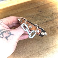 Tan-Panel Chain-bit wristband - Thumbnail 7