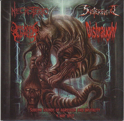 Sublime Sounds of Aggression and Brutality- Necrotero- Impending Anomalies- Subterfugio- Distraught- Four way split CD