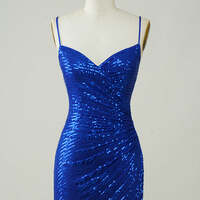 Sequined Open Tight Backless Homecoming Dress Short Prom Dress - Thumbnail 3