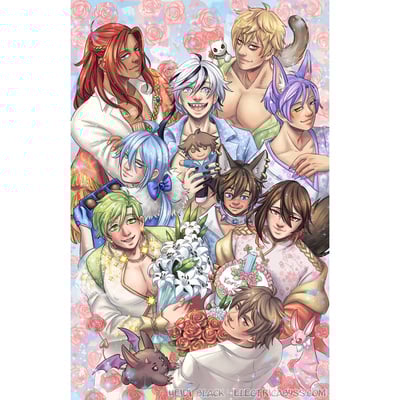 Nucarnival - first anniversary  - 11x17" poster print