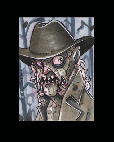 Jeepers Creepers Sketch Card Original Art