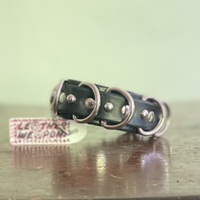 Studded 3/4” D-Rings wristband - Thumbnail 7