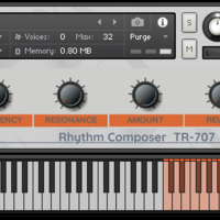Roland TR-707 Kontakt Library Virtual Instrument Nki Vst Software - Thumbnail 1