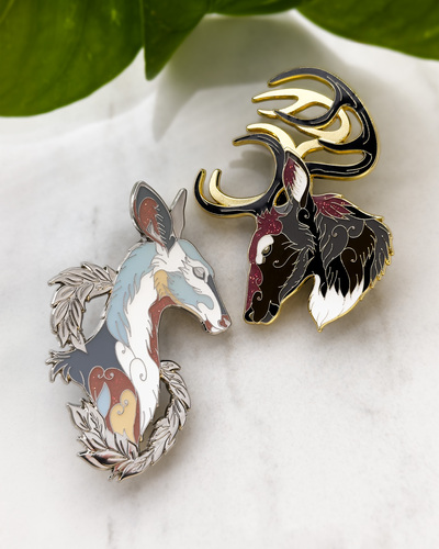 Duality Deer - Enamel Pin Set