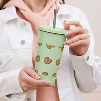 Insulated tumbler with a straw - Thumbnail 4