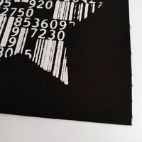 Barcodes Star Cyberpunk Sew-on Patches - Thumbnail 2