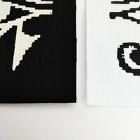 Pixelated Eye of Horus Cyberpunk Sew-on Patches - Thumbnail 2