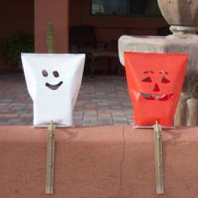 Halloween electric luminary sets by lightstyle - outdoor luminaria - ghost, pumpkin, bat, or combo