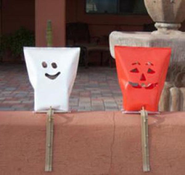 Halloween Electric Luminary Sets By Lightstyle - Outdoor Luminaria - ghost, pumpkin, bat, or combo