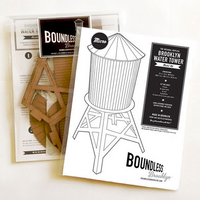 Boundless Brooklyn 5” DIY Micro Water Tower Model Kit - Small Size - Thumbnail 2