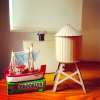 Boundless Brooklyn 5” DIY Micro Water Tower Model Kit - Small Size - Thumbnail 3