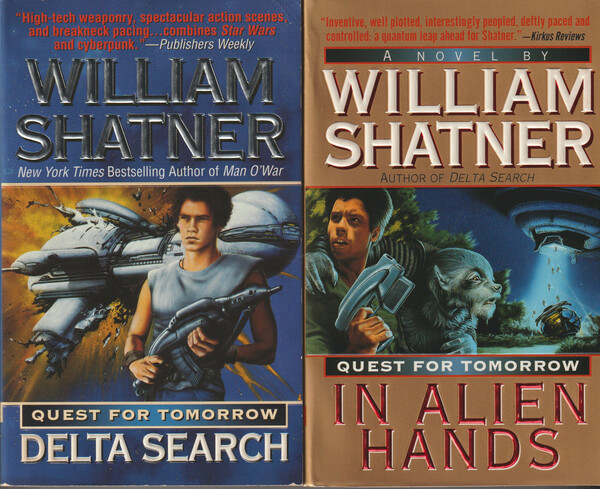 Harper Science Fiction Quest For Tomorrow set by William Shatner Delta Search In Alien Hands