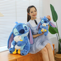 Stitch Hugging Duck Plush Toy - Thumbnail 4