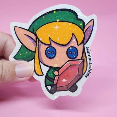 Link tloz sticker (star holo)