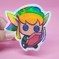 Link TLOZ sticker (star holo) - Thumbnail 1