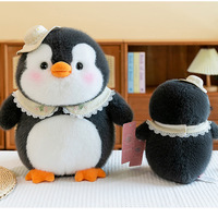Kawaii Penguin Plush Toy with Hat - Thumbnail 4