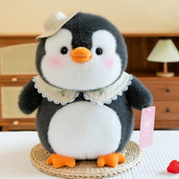 Kawaii Penguin Plush Toy with Hat - Thumbnail 3