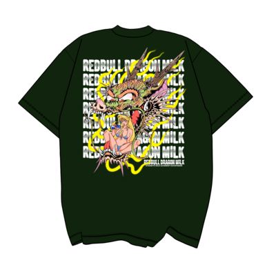 Redbull dragon milk tee *ivy green