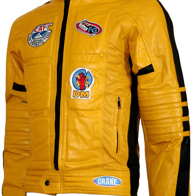 Kill bill movie men biker celebrities leather jacket