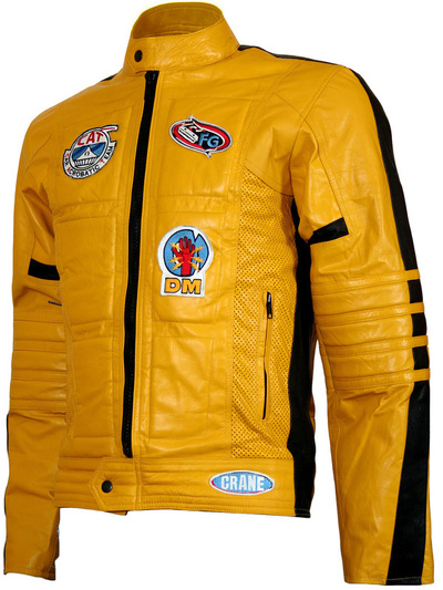Kill Bill Movie Men Biker Celebrities Leather Jacket